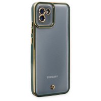 Newface Samsung Galaxy A03 Kılıf Liva Lens Silikon - Yeşil