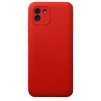 Newface Samsung Galaxy A03 Kılıf Nano içi Kadife Silikon - Kırmızı