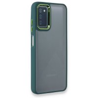 Newface Samsung Galaxy A03S Kılıf Dora Kapak - Haki Yeşil