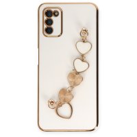 Newface Samsung Galaxy A03S Kılıf Esila Silikon - Beyaz