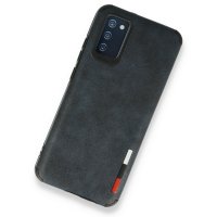 Newface Samsung Galaxy A03S Kılıf Loop Deri Silikon - Lacivert