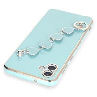 Newface Samsung Galaxy A04 Kılıf Esila Silikon - Su Yeşili