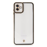 Newface Samsung Galaxy A04 Kılıf Liva Lens Silikon - Siyah
