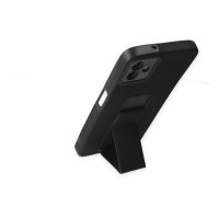 Newface Samsung Galaxy A04 Kılıf Mega Standlı Silikon - Siyah