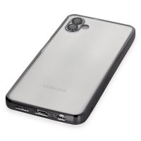 Newface Samsung Galaxy A04 Kılıf Razer Lensli Silikon - Siyah