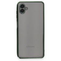 Newface Samsung Galaxy A04 Kılıf Razer Lensli Silikon - Yeşil