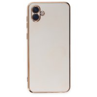 Newface Samsung Galaxy A04 Kılıf Volet Silikon - Beyaz