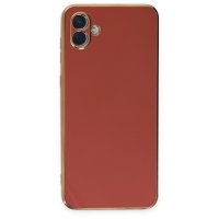 Newface Samsung Galaxy A04 Kılıf Volet Silikon - Kırmızı