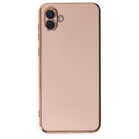 Newface Samsung Galaxy A04 Kılıf Volet Silikon - Pembe