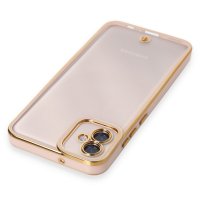 Newface Samsung Galaxy A04E Kılıf Liva Lens Silikon - Pudra