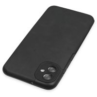 Newface Samsung Galaxy A04E Kılıf Loop Deri Silikon - Siyah