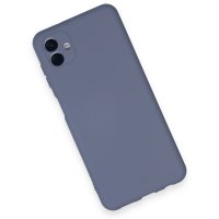 Newface Samsung Galaxy A04E Kılıf Nano içi Kadife Silikon - Gri