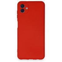 Newface Samsung Galaxy A04E Kılıf Nano içi Kadife Silikon - Kırmızı