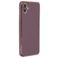 Newface Samsung Galaxy A04E Kılıf Volet Silikon - Mor