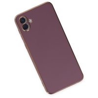 Newface Samsung Galaxy A04E Kılıf Volet Silikon - Mor