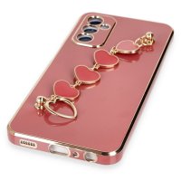 Newface Samsung Galaxy A04S Kılıf Esila Silikon - Kırmızı