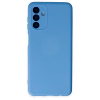 Newface Samsung Galaxy A04S Kılıf Nano içi Kadife Silikon - Mavi