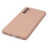 Newface Samsung Galaxy A04S Kılıf Nano içi Kadife Silikon - Pudra