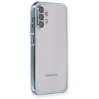 Newface Samsung Galaxy A04S Kılıf Razer Lensli Silikon - Açık Mavi