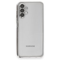 Newface Samsung Galaxy A04S Kılıf Razer Lensli Silikon - Gümüş