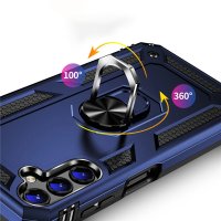 Newface Samsung Galaxy A04S Kılıf Sofya Yüzüklü Silikon Kapak - Gold