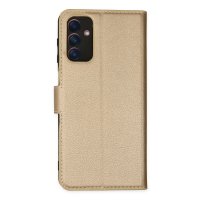 Newface Samsung Galaxy A04S Kılıf Trend S Plus Kapaklı Kılıf - Gold