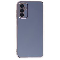 Newface Samsung Galaxy A04S Kılıf Volet Silikon - Mavi