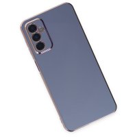 Newface Samsung Galaxy A04S Kılıf Volet Silikon - Mavi