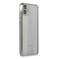 Newface Samsung Galaxy A05 Kılıf Razer Lensli Silikon - Gümüş