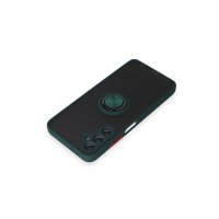 Newface Samsung Galaxy A05S Kılıf Montreal Yüzüklü Silikon Kapak - Yeşil