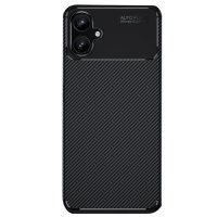 Newface Samsung Galaxy A06 Kılıf Auto Focus Karbon Kapak - Siyah
