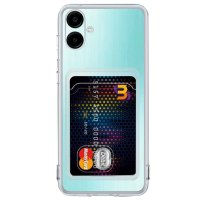 Newface Samsung Galaxy A06 Kılıf Kart Şeffaf Silikon - Şeffaf