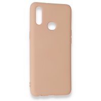 Newface Samsung Galaxy A10S Kılıf Nano içi Kadife Silikon - Pudra