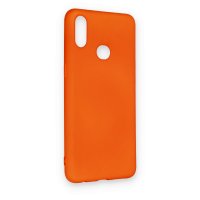 Newface Samsung Galaxy A10S Kılıf Nano içi Kadife Silikon - Turuncu