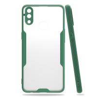 Newface Samsung Galaxy A10S Kılıf Platin Silikon - Yeşil