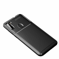 Newface Samsung Galaxy A11 Kılıf Focus Karbon Silikon - Siyah