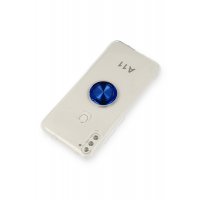 Newface Samsung Galaxy A11 Kılıf Gros Yüzüklü Silikon - Mavi