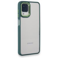 Newface Samsung Galaxy A12 Kılıf Dora Kapak - Haki Yeşil