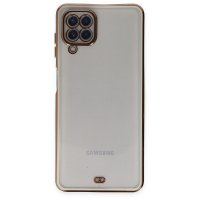 Newface Samsung Galaxy A12 Kılıf Liva Lens Silikon - Beyaz