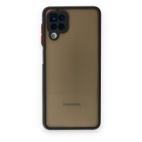 Newface Samsung Galaxy A12 Kılıf Montreal Silikon Kapak - Siyah