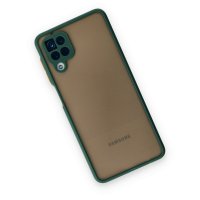 Newface Samsung Galaxy A12 Kılıf Montreal Silikon Kapak - Yeşil