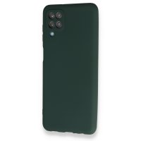 Newface Samsung Galaxy A12 Kılıf First Silikon - Koyu Yeşil