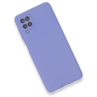 Newface Samsung Galaxy A12 Kılıf First Silikon - Lila