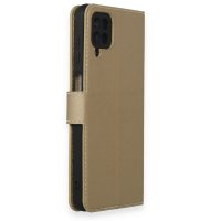 Newface Samsung Galaxy A12 Kılıf Trend S Plus Kapaklı Kılıf - Gold