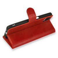 Newface Samsung Galaxy A12 Kılıf Trend S Plus Kapaklı Kılıf - Kırmızı