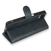 Newface Samsung Galaxy A12 Kılıf Trend S Plus Kapaklı Kılıf - Lacivert