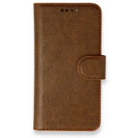 Newface Samsung Galaxy A12 Kılıf Trend S Plus Kapaklı Kılıf - Taba