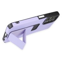 Newface Samsung Galaxy A13 4G Kılıf Mega Standlı Silikon - Lila