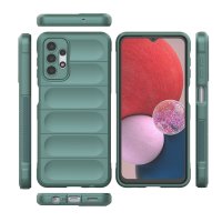 Newface Samsung Galaxy A13 4G Kılıf Optimum Silikon - Koyu Yeşil