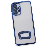 Newface Samsung Galaxy A13 4G Kılıf Slot Silikon - Mavi